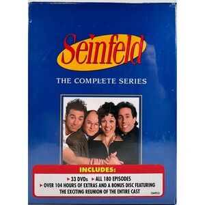 Seinfeld The Complete Series TV Show Box Set NEW SEALED Bonus Features‎ 33 Discs